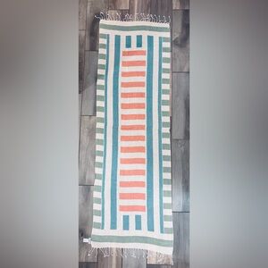 NWT “Kurt Geiger”- Sun bleached Oblong Scarf. 68” x 25” lightweight & Airy 🧡🩵🤍